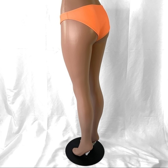 TRIANGL NEOPRENE ORANGE NEON BIKINI BOTTOM LOW RISE POOL TRAVEL SWIMWEAR MEDIUM - Picture 8 of 17
